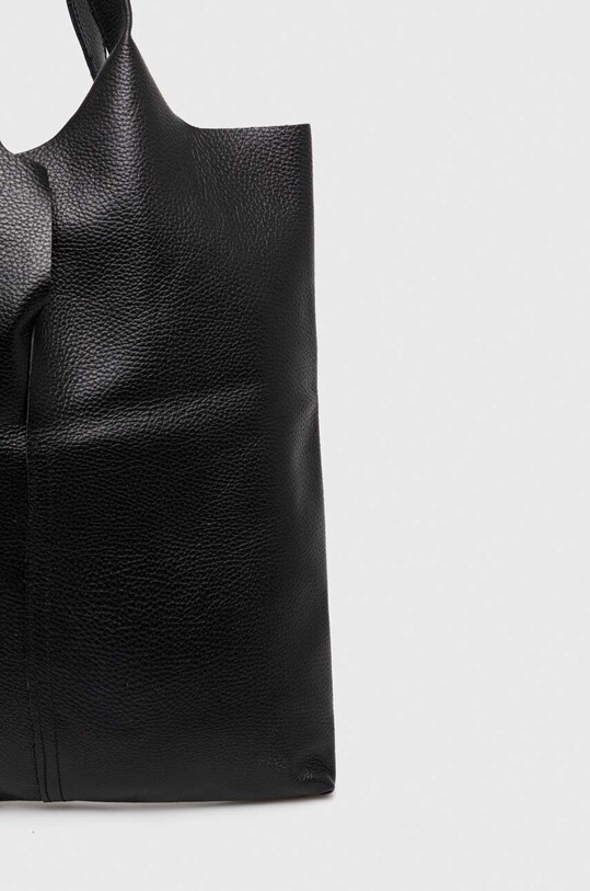 Answear Lab poseta de piele negru 5200151.HWK