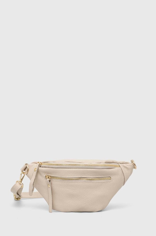 Answear Lab borseta de piele uni bej 886.HKK