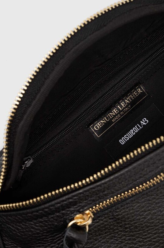 Answear Lab borseta de piele negru 886.HKK