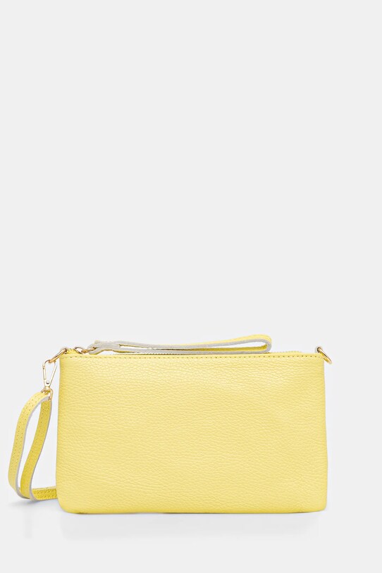 Answear Lab poseta de piele galben 679.HKK
