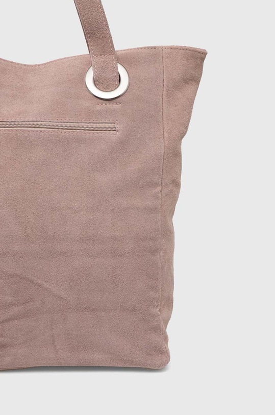 Accesorii Answear Lab geanta de mana din piele intoarsa 734.0HKK roz