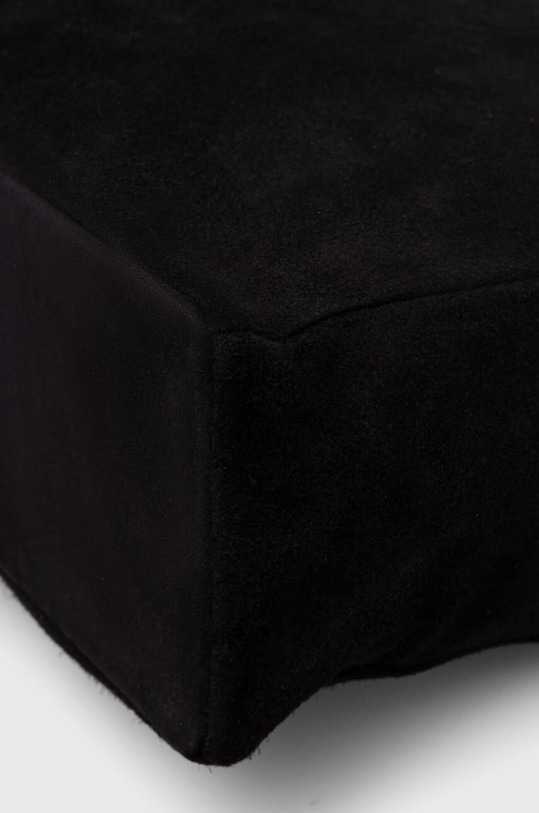 Answear Lab geanta de mana din piele intoarsa negru 734.0HKK