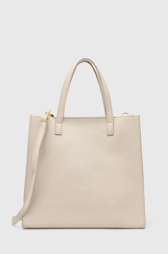 Answear.LAB torebka skórzana skóra licowa beżowy 948.HWK