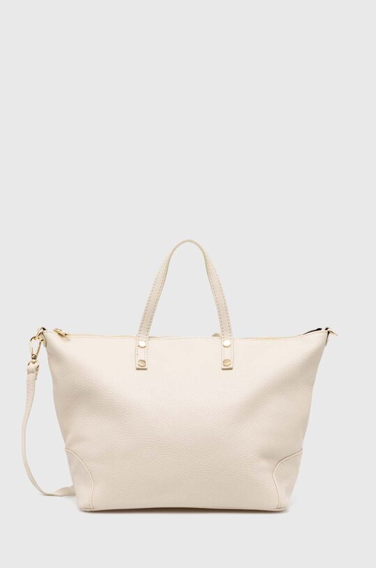 Answear.LAB torebka skórzana skóra licowa beżowy 951.HWK