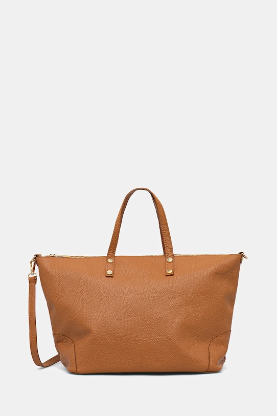 Answear.LAB torebka skórzana skóra licowa brązowy 951.HWK