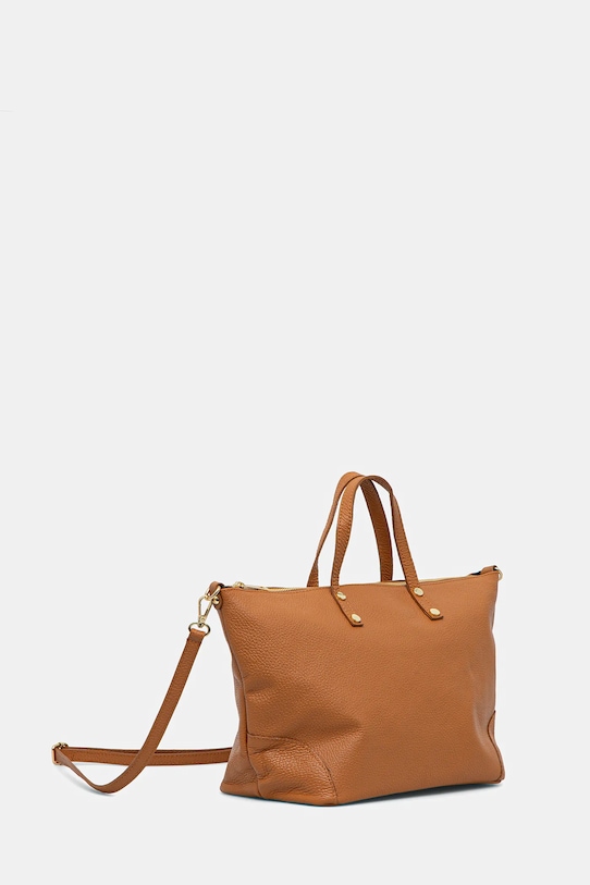 Answear.LAB torebka skórzana 951.HWK brązowy WW25