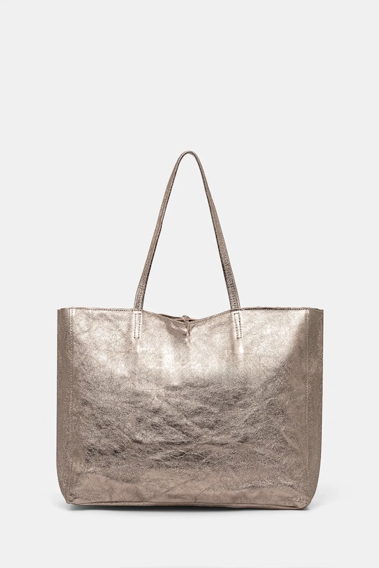 Answear.LAB borsa a mano in pelle pelle fiore oro 755.HWK