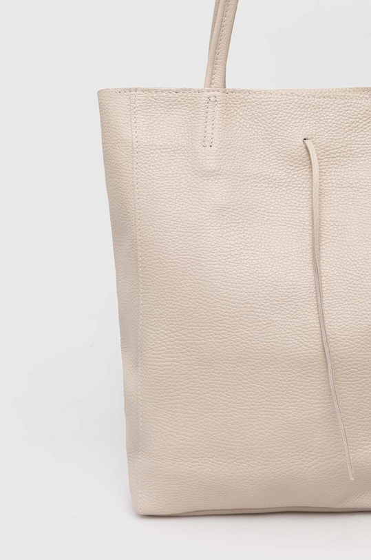 Akcesoria Answear.LAB torebka skórzana M075.HWK beżowy