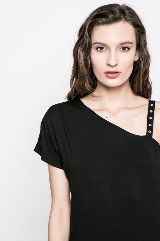 Answear - Top s elastanom čierna WA17.TSD034