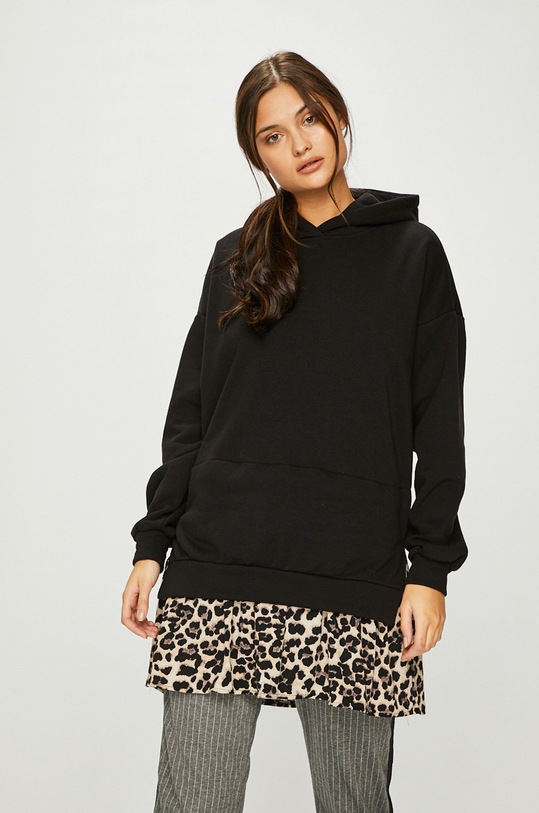 Answear - Mikina s kapucňou čierna WA18.BLD003