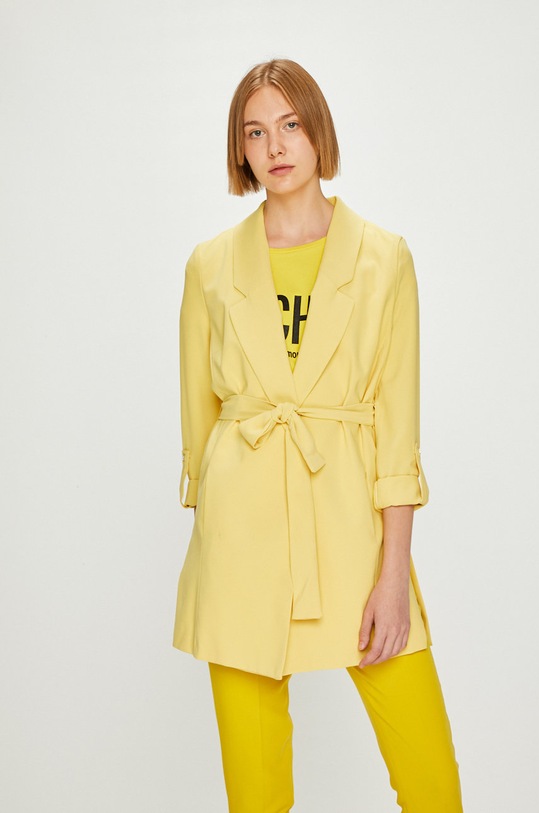 Dámské sako Answear látka žlutá WA18.KZD007