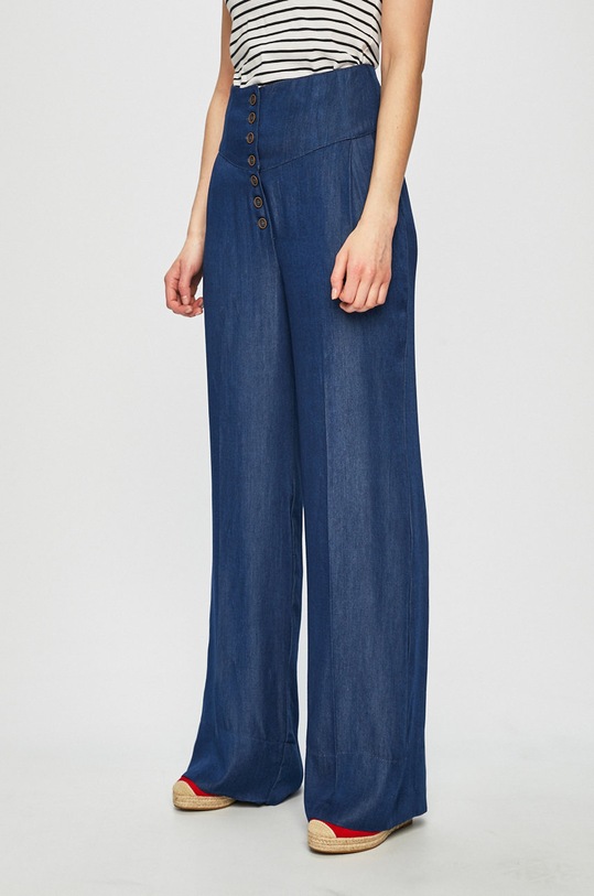 Nohavice Answear.LAB Heritage látka modrá WA18.SPD056