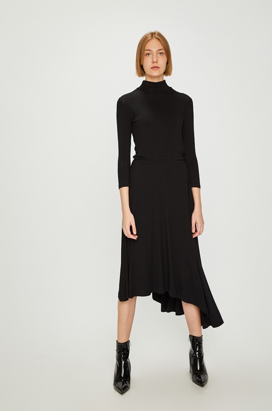 Answear - Šaty Watch me maxi čierna WA18.SUD061