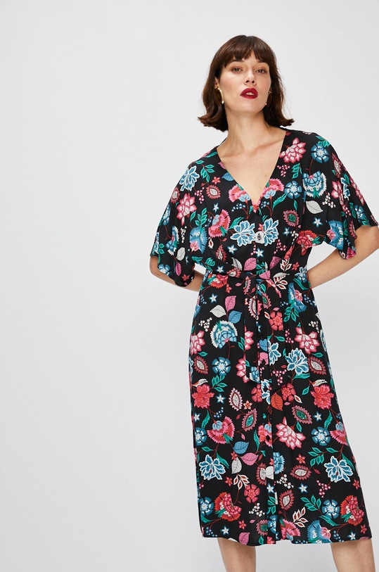 Answear - Šaty Falling In Autumn viskóza viacfarebná WA18.SUD067