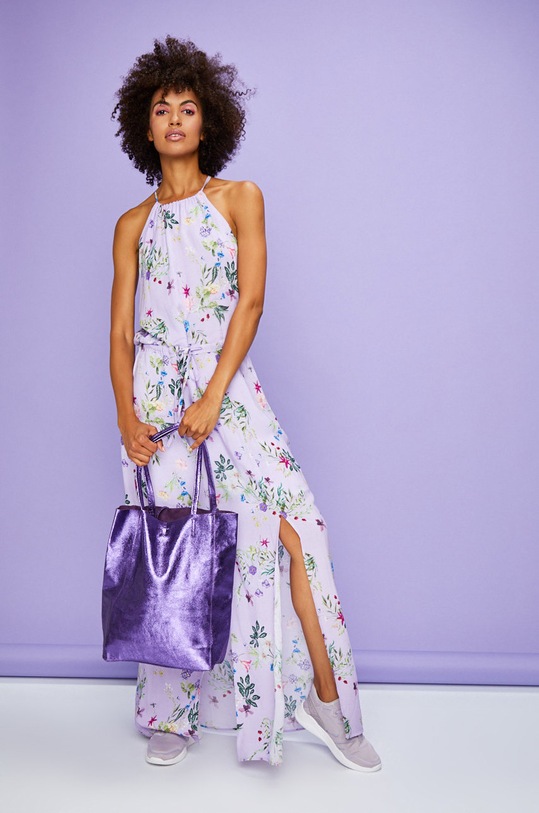 Answear - Šaty Violet Kiss maxi fialová WA18.SUD611