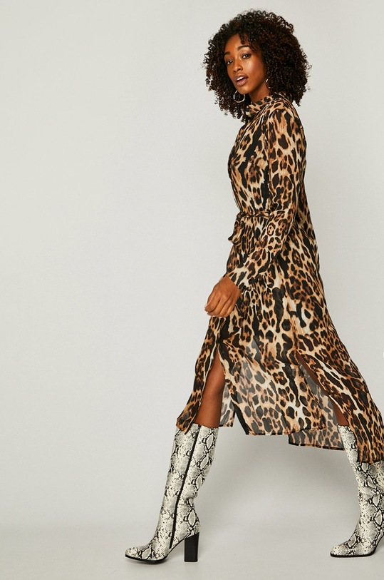 Answear - Šaty Animal Me viacfarebná WA18.SUD634