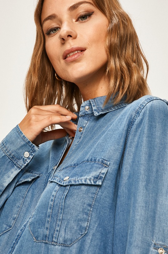 Answear Lab cămașă WA19.KDD014 albastru