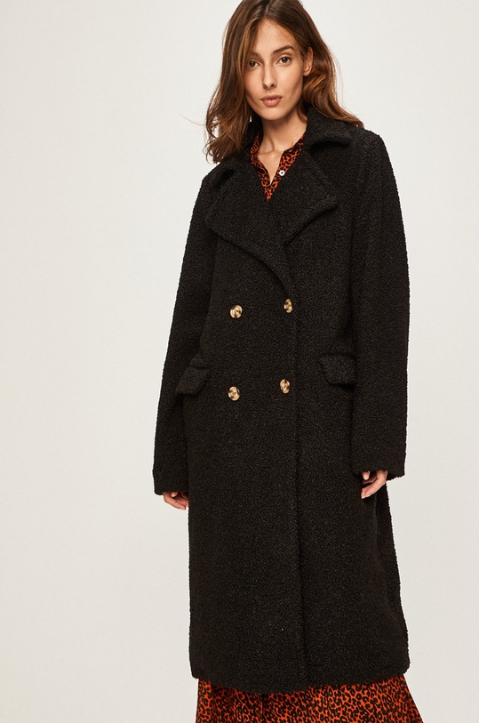 Answear - Kabát oversize čierna WA19.KPD00B