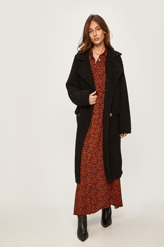 Answear - Kabát WA19.KPD00B čierna WA19
