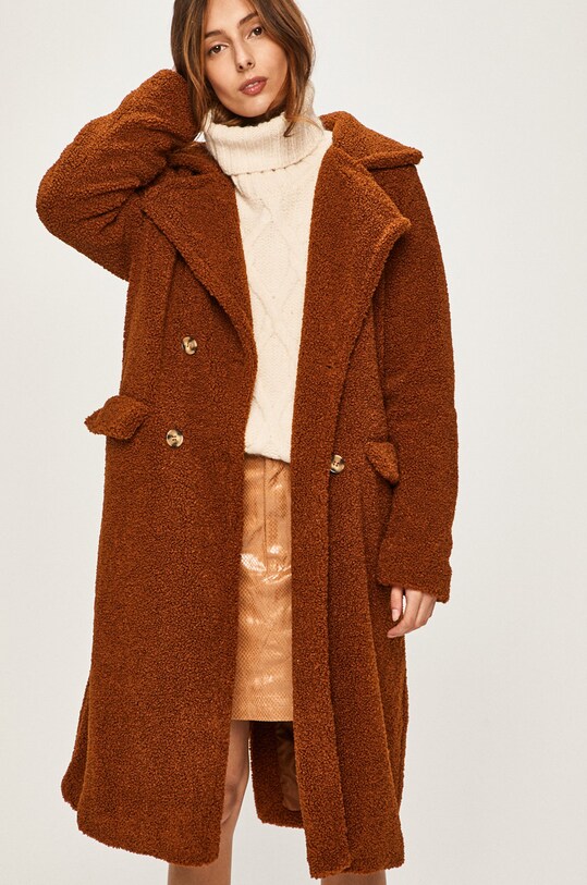 Answear - Kabát oversize hnedá WA19.KPD00C