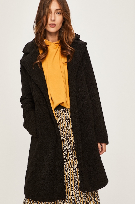 Answear Lab - Płaszcz nieocieplane czarny WA19.KPD00I