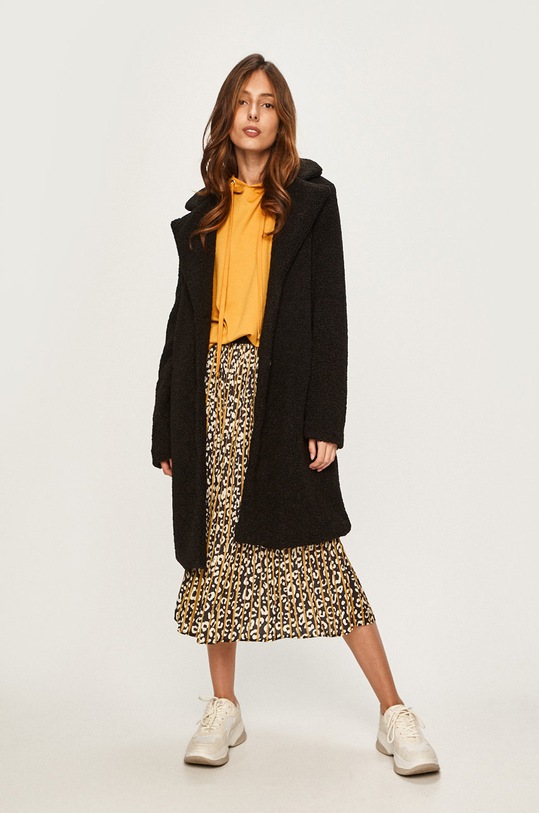 Answear Lab - Płaszcz WA19.KPD00I czarny WA19