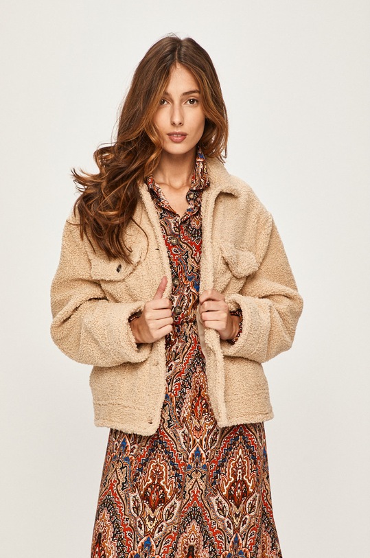 Answear Lab - Kurtka WA19.KUD006 beżowy WA19