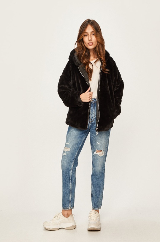 Answear - Geaca cu captuseala negru WA19.KUD007