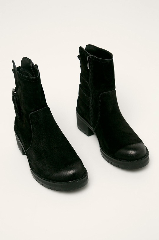 Answear - Cizme de piele WA19.OBD02R negru WA19