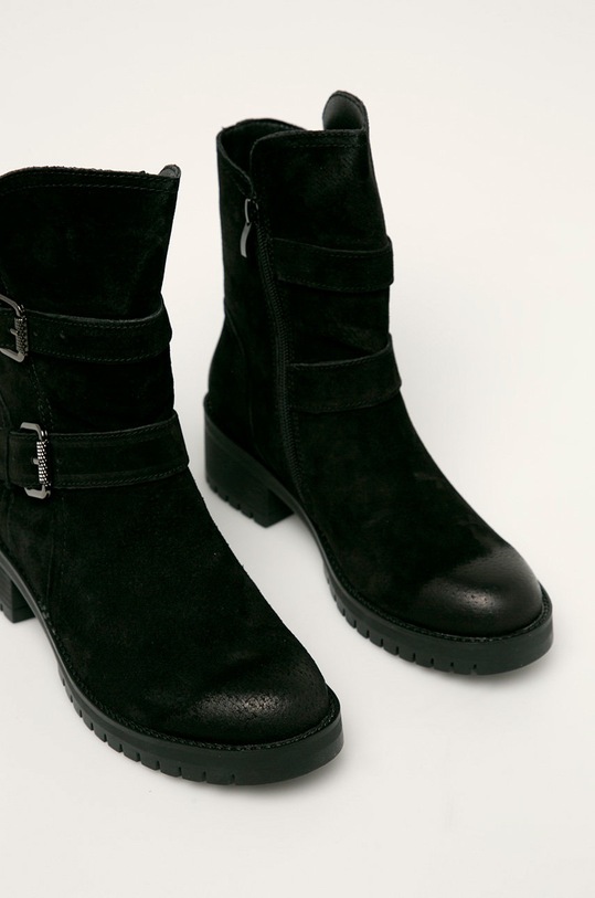 Answear - Cizme de piele WA19.OBD02S negru WA19