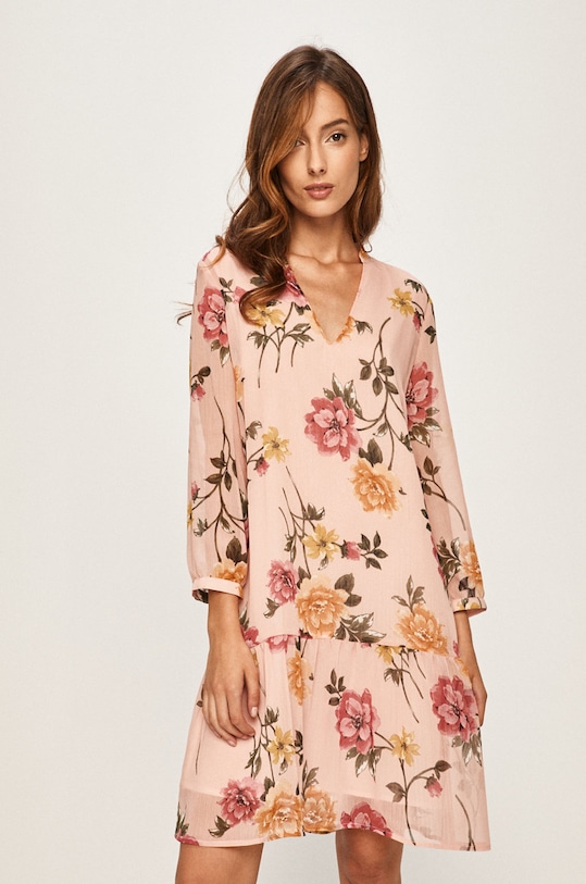 Answear - Šaty kvetinový viacfarebná WA19.SUD020