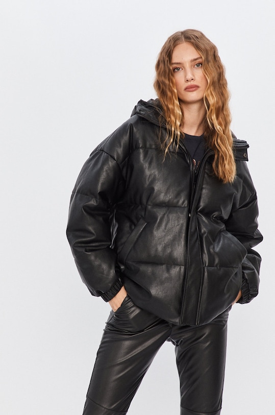 Answear - Bunda Answear.LAB čierna WA20.KUD010