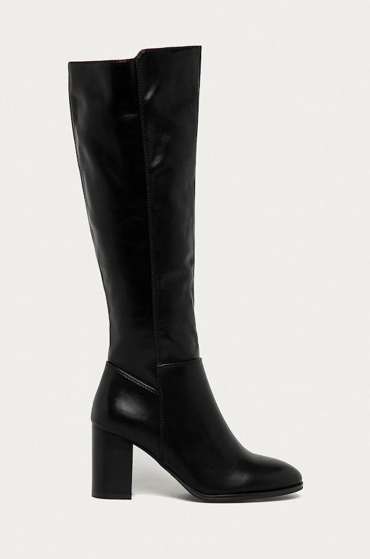 Answear.LAB - Kozačky imitace kůže černá WA20.OBD02T