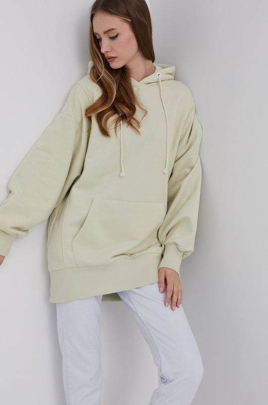 Mikina Answear.LAB bavlna tyrkysová ANS.14.1