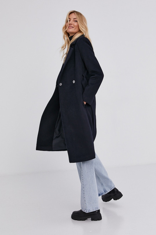 Answear Lab Płaszcz WA21.KPD008 granatowy WA21