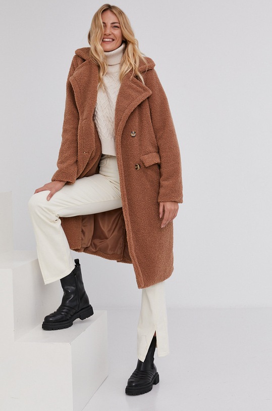 Пальто Answear Lab с подкладкой коричневый WA21.KPD030