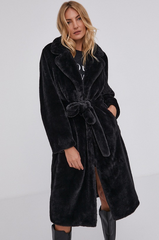 Answear Lab Płaszcz bez kaptura czarny WA21.KPD031