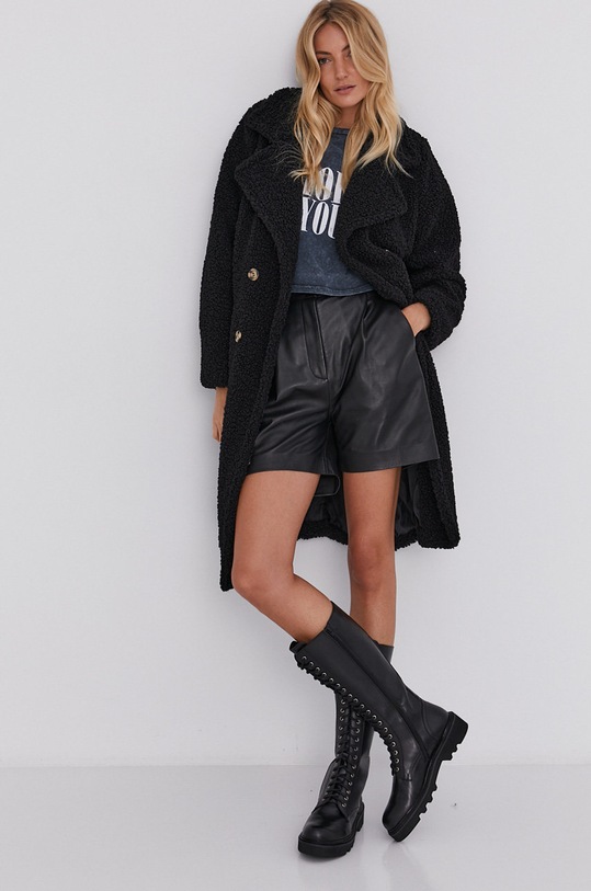 Answear Lab Płaszcz WA21.KPD034 czarny WA21