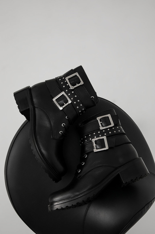 Answear Lab Cizme de piele SV.20461.1.KR negru WA21