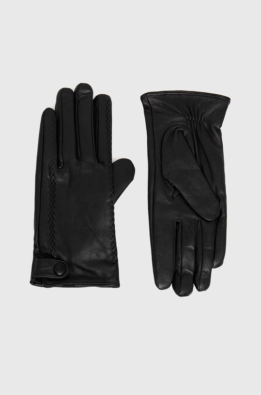 Kožené rukavice Answear.LAB usňová koža čierna WA20.RED001.R