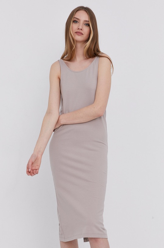 Odzież Answear Lab Sukienka ECO WA21.SSD006 beżowy