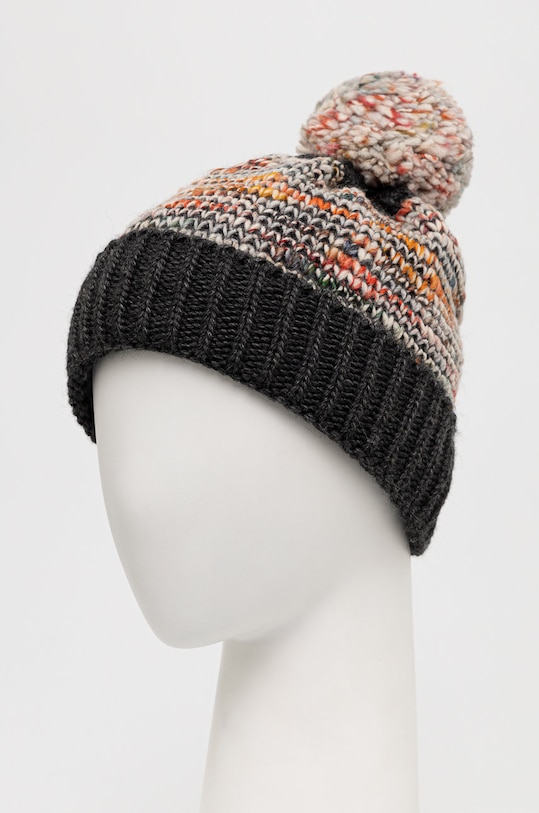 Answear Lab czapka i komin z wełną 2205017.008.DB szary WA22