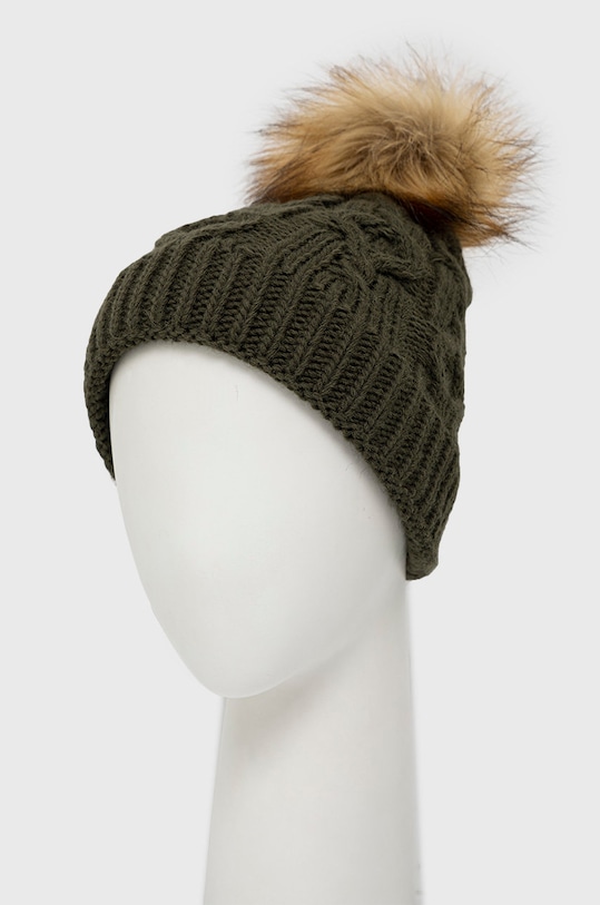 Answear.LAB czapka i szalik zielony 2205035.014.DB