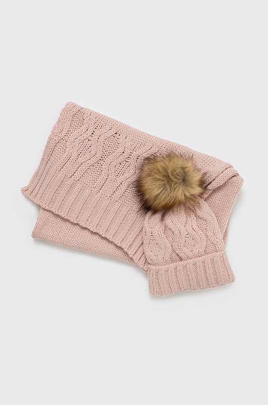 Answear Lab czapka i szalik pozostałe różowy 2205075.009.DB