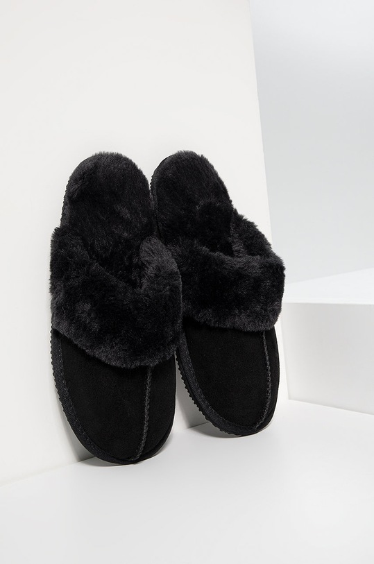 Answear Lab papuci de casa negru ADYM.22014.1.DB