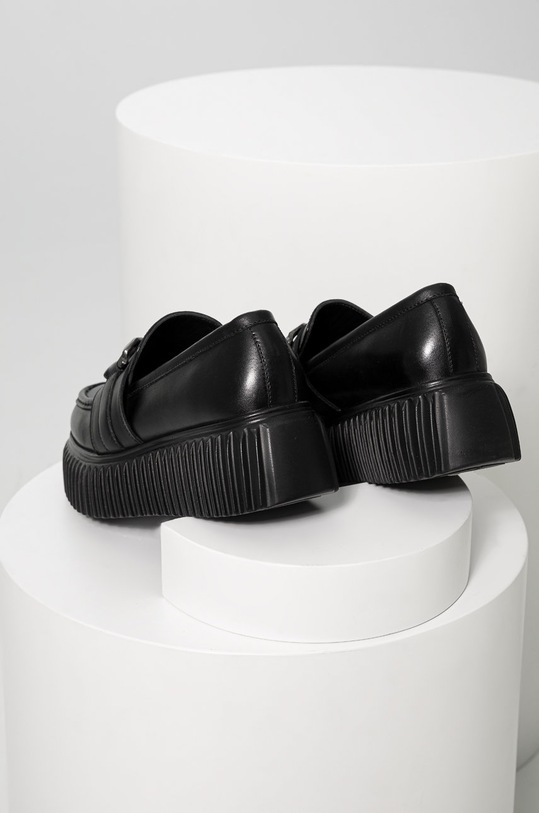 Answear Lab mocasini de piele 3939.DB negru WA22