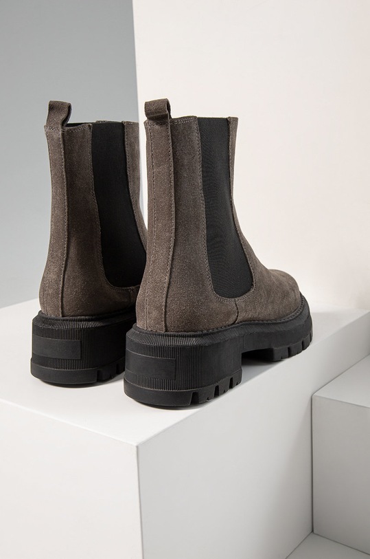 Semišové kotníkové boty Answear.LAB šedá 220127.DB