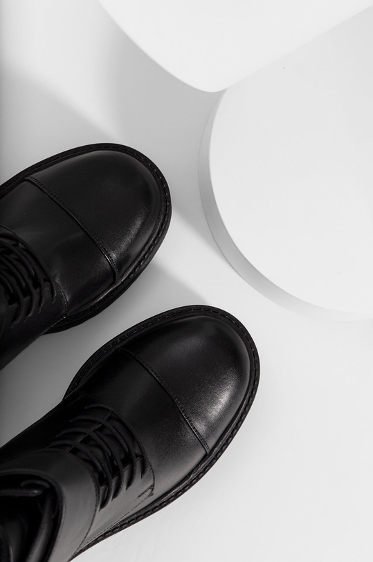 Obuwie Answear Lab botki skórzane 220125.DB czarny