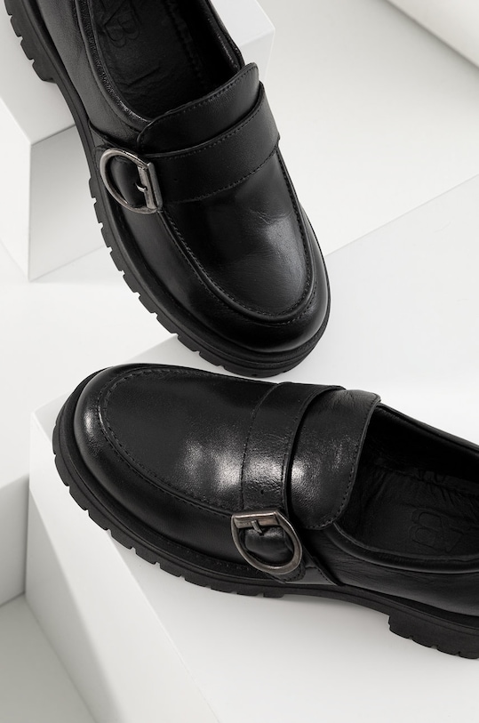 Answear Lab mokasyny skórzane 220200.DB czarny WA22