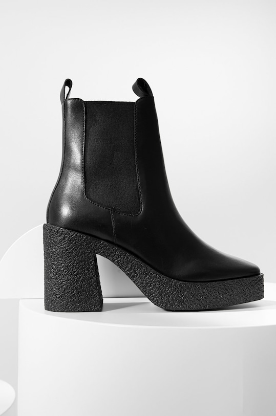 Answear.LAB stivaletti chelsea in pelle non isolato nero 8313.DB